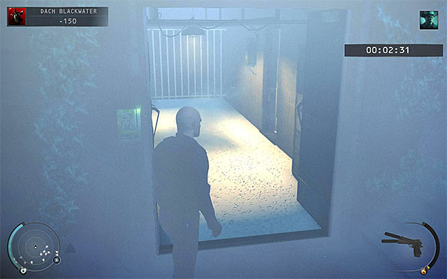 When you get the keycard, you can return to the previous roof and use the keycard to unlock the door shown on the above screen - Blackwater Roof - Getting to Dexter - 19: Countdown - Hitman: Absolution - Game Guide and Walkthrough