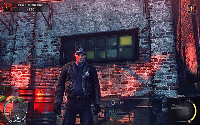 Chicago police officer disguise can be obtained by eliminating one of single policemen, for example the one in the alley, near the exit or the one guarding the King of Chinatown car - 2: The King of Chinatown - Challenges - Hitman: Absolution - Game Guide and Walkthrough