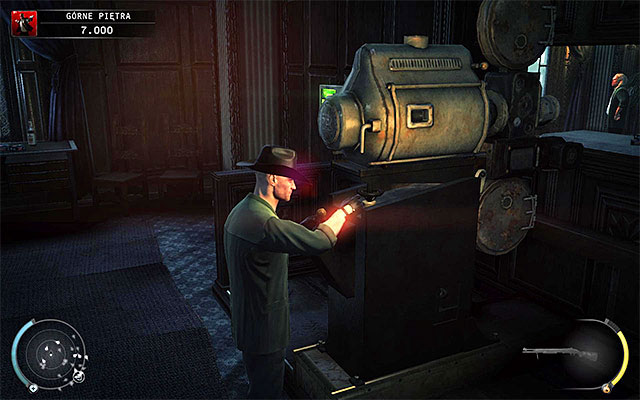 A projector is located in a small room with two enemies on eighth floor - 3: Terminus - Challenges - Hitman: Absolution - Game Guide and Walkthrough