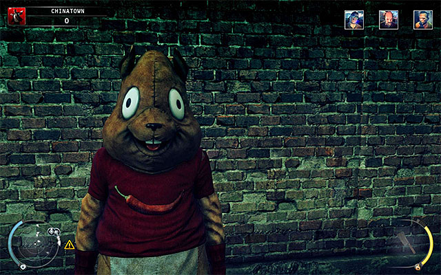 Chipmunk costume is a hidden disguise and the only opportunity to get it occurs in Chinese New Year stage - 5: Hunter and Hunted - p. 1 - Challenges - Hitman: Absolution - Game Guide and Walkthrough