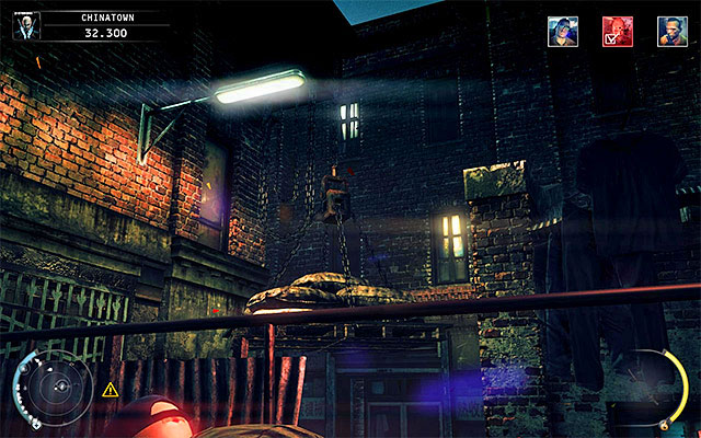 The second load is located in a side alley, visited by Larry Clay from time to time (screen above) - 5: Hunter and Hunted - p. 2 - Challenges - Hitman: Absolution - Game Guide and Walkthrough