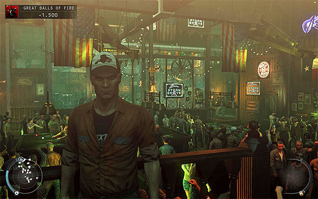 Truck driver disguise might be obtained after starting the bar fight, by attacking one of characters in the main bar room and taking it after winning the fists duel - 7: Welcome to Hope - Challenges - Hitman: Absolution - Game Guide and Walkthrough