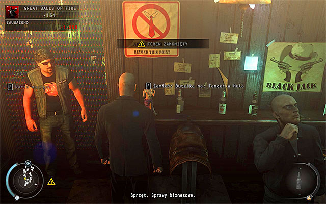 Bouncers are wearing jackets with STAFF sign on them (screen above) - 7: Welcome to Hope - Challenges - Hitman: Absolution - Game Guide and Walkthrough