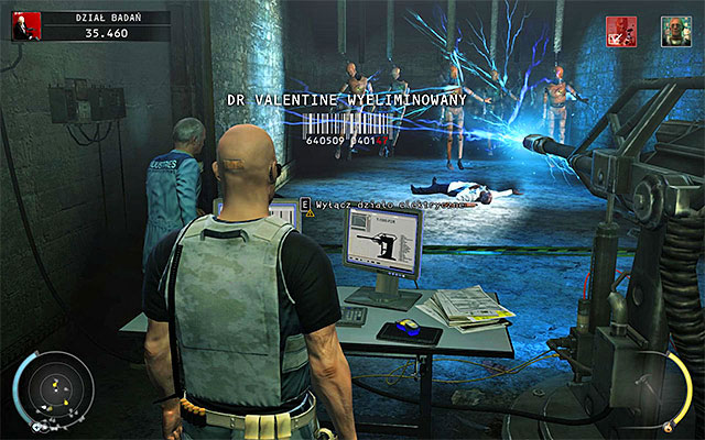 Once Valentine stops near mannequins, use the terminal again to activate the mega-taser - 12: Death Factory - p. 2 - Challenges - Hitman: Absolution - Game Guide and Walkthrough
