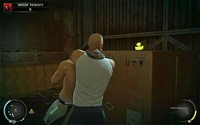 Wait, until Patriot gets to some secluded place and then stun him and hide his body in a nearby container - 13: Fight Night - Challenges - Hitman: Absolution - Game Guide and Walkthrough
