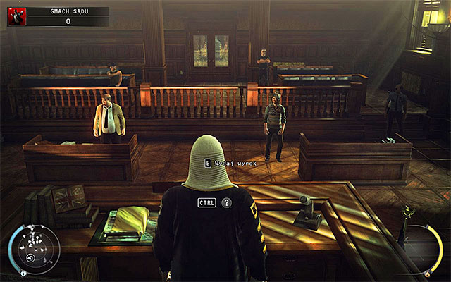 Hide judge's body and take his gavel - 15: Skurkys Law - p. 2 - Challenges - Hitman: Absolution - Game Guide and Walkthrough