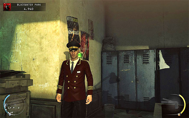 Blackwater manager disguise can be obtained in the Blackwater Park stage and in order to do it, you have to attack a proper person wandering in the main building (try to do it in some secluded place) - 18: Blackwater Park - p. 1 - Challenges - Hitman: Absolution - Game Guide and Walkthrough