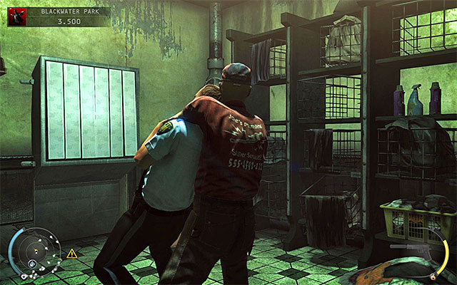It would be best to use a radio or throwable objects to lure enemies to come to this room - 18: Blackwater Park - p. 1 - Challenges - Hitman: Absolution - Game Guide and Walkthrough