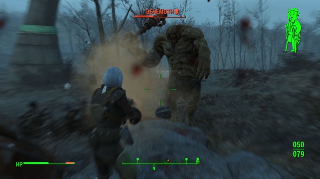 Fallout 4 - How to Easily Kill Behemoths - Run in Circles
