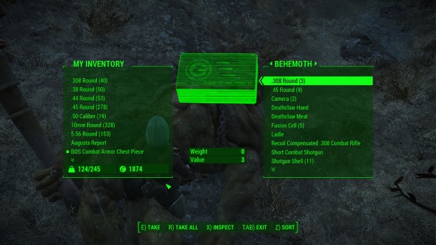 Fallout 4 - How to Easily Kill Behemoths - Loot