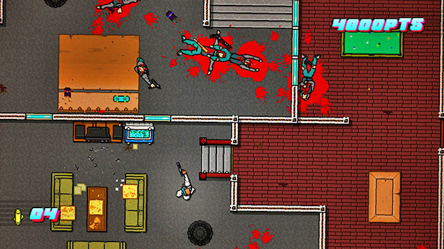 The difference between the pistol and the shotgun is in accuracy - Weapons - Hotline Miami 2: Wrong Number - Game Guide and Walkthrough