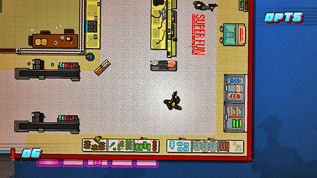 Above the killed shooter, there are two more - Scene 2 - Homicide - Act 1 - Exposition - Hotline Miami 2: Wrong Number - Game Guide and Walkthrough