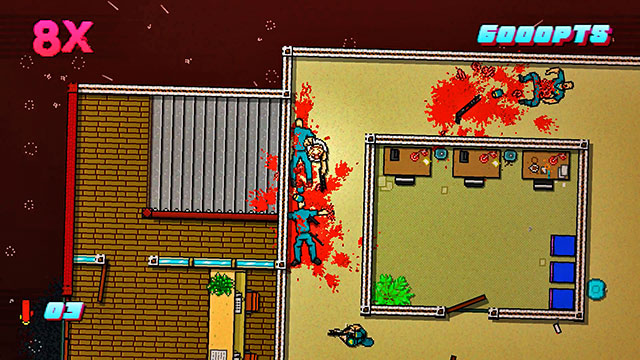 Switch your weapon and go right - Scene 4 - Final Cut - Act 1 - Exposition - Hotline Miami 2: Wrong Number - Game Guide and Walkthrough