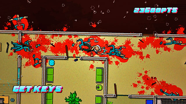 Pick up the keys and go to the room with a woman in - Scene 4 - Final Cut - Act 1 - Exposition - Hotline Miami 2: Wrong Number - Game Guide and Walkthrough
