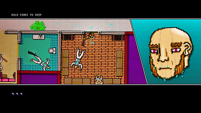 After the conversation, return to the car - Scene 5 - First Trial - Act 2 - Rising - Hotline Miami 2: Wrong Number - Game Guide and Walkthrough