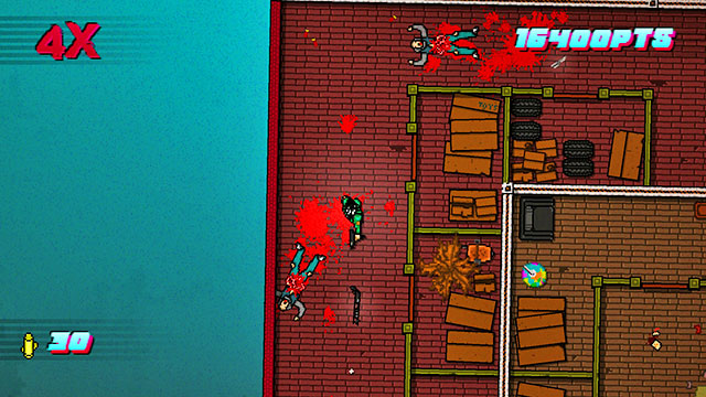 Go downstairs - Scene 6 - Moving Up - Act 2 - Rising - Hotline Miami 2: Wrong Number - Game Guide and Walkthrough