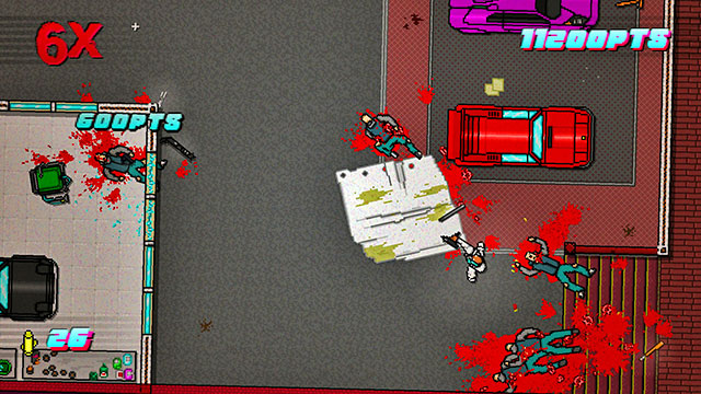 Go upstairs - Scene 7 - No Mercy - Act 2 - Rising - Hotline Miami 2: Wrong Number - Game Guide and Walkthrough