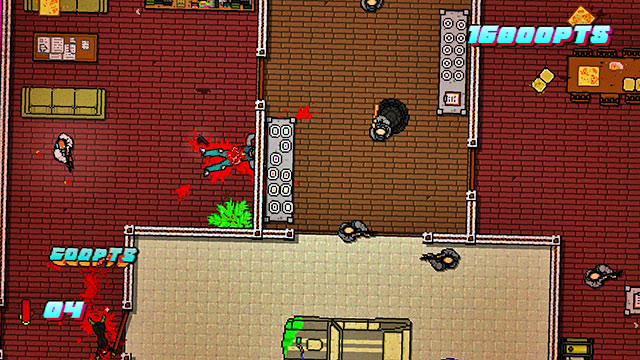 The noise should attract the nearby opponents - Scene 7 - No Mercy - Act 2 - Rising - Hotline Miami 2: Wrong Number - Game Guide and Walkthrough