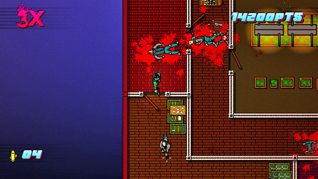 Shoot into the corridor - Scene 8 - Execution - Act 2 - Rising - Hotline Miami 2: Wrong Number - Game Guide and Walkthrough