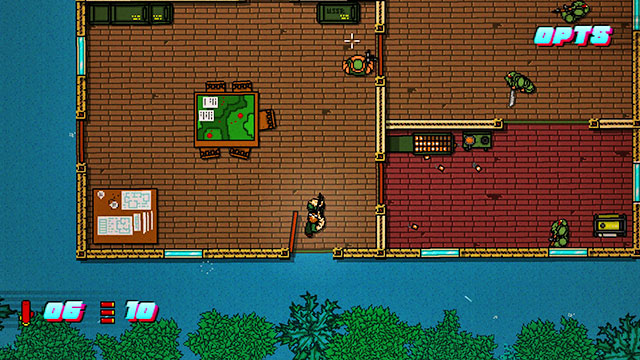 The noise will attract a large group of enemies - Scene 9 - Ambush - Act 3 - Climax - Hotline Miami 2: Wrong Number - Game Guide and Walkthrough
