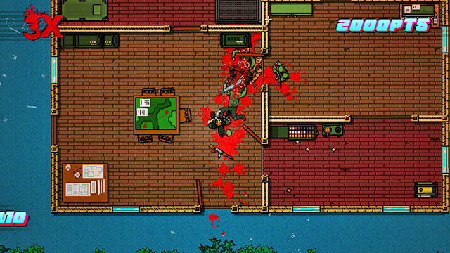 Not all react to the shooting - Scene 9 - Ambush - Act 3 - Climax - Hotline Miami 2: Wrong Number - Game Guide and Walkthrough