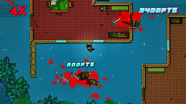 Fire across the window to kill the big enemy - Scene 9 - Ambush - Act 3 - Climax - Hotline Miami 2: Wrong Number - Game Guide and Walkthrough