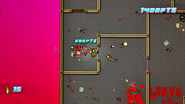 There are two more enemies on the right - Scene 10 - Into the Pit - Act 3 - Climax - Hotline Miami 2: Wrong Number - Game Guide and Walkthrough