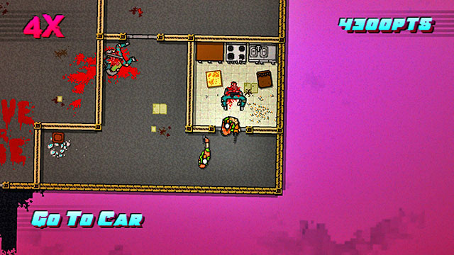 After a short conversation with a crew member, descend into the sewers - Scene 10 - Into the Pit - Act 3 - Climax - Hotline Miami 2: Wrong Number - Game Guide and Walkthrough