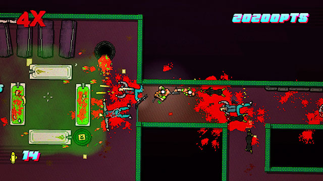 Go down - Scene 10 - Into the Pit - Act 3 - Climax - Hotline Miami 2: Wrong Number - Game Guide and Walkthrough