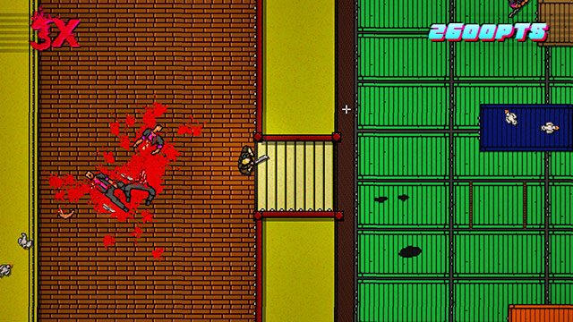 Go right and keep hiding behind the containers - Scene 11 - Dead Ahead - Act 3 - Climax - Hotline Miami 2: Wrong Number - Game Guide and Walkthrough