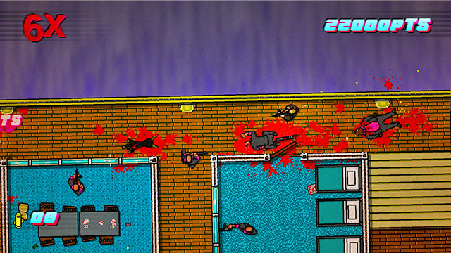 After the initial massacre, enter the nearest room - Scene 11 - Dead Ahead - Act 3 - Climax - Hotline Miami 2: Wrong Number - Game Guide and Walkthrough