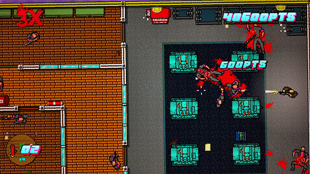 Shoot the beefcake across the window - Scene 11 - Dead Ahead - Act 3 - Climax - Hotline Miami 2: Wrong Number - Game Guide and Walkthrough