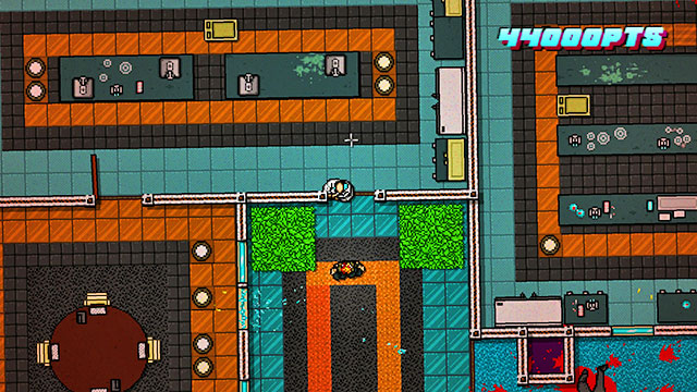 Towards the end of this stage, you are going to fight two shooters and an opponent with a melee weapon - Scene 12 - Death Wish - Act 3 - Climax - Hotline Miami 2: Wrong Number - Game Guide and Walkthrough