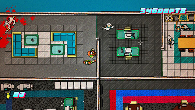 Backtrack to where the initial massacre took place - Scene 12 - Death Wish - Act 3 - Climax - Hotline Miami 2: Wrong Number - Game Guide and Walkthrough
