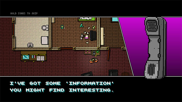 Defeat the first two enemies and go left from the starting position - Scene 13 - Subway - Act 4 - Falling - Hotline Miami 2: Wrong Number - Game Guide and Walkthrough