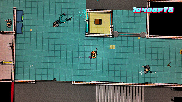 Another twosome is on the left - Scene 13 - Subway - Act 4 - Falling - Hotline Miami 2: Wrong Number - Game Guide and Walkthrough