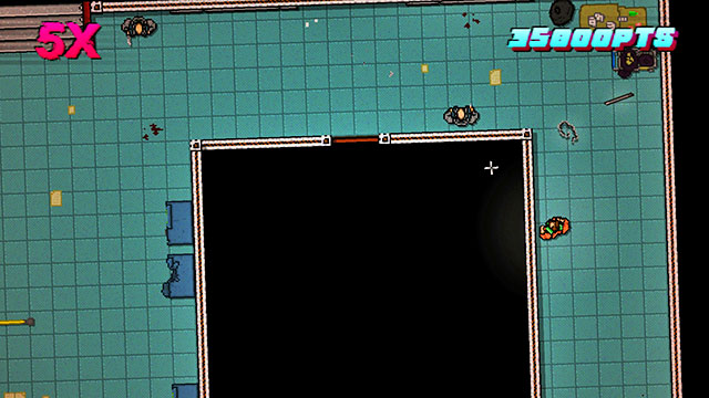 The leader is wandering around the map - Scene 13 - Subway - Act 4 - Falling - Hotline Miami 2: Wrong Number - Game Guide and Walkthrough