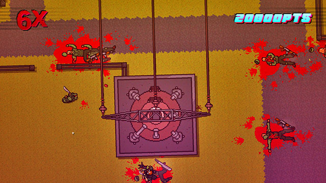 You find the last opponents among generators - Scene 16 - Casualties - Act 4 - Falling - Hotline Miami 2: Wrong Number - Game Guide and Walkthrough