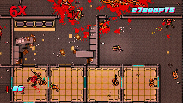 In the cells on the left, there are two more enemies - Scene 20 - Release - Act 5 - Intermission - Hotline Miami 2: Wrong Number - Game Guide and Walkthrough
