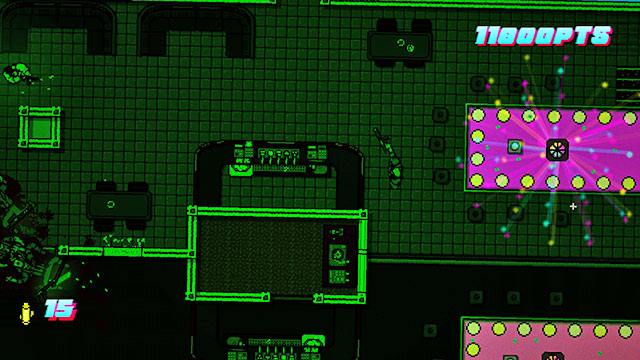 Go to the room on the left - Scene 21 - Seizure - Act 6 - Catastrophe - Hotline Miami 2: Wrong Number - Game Guide and Walkthrough