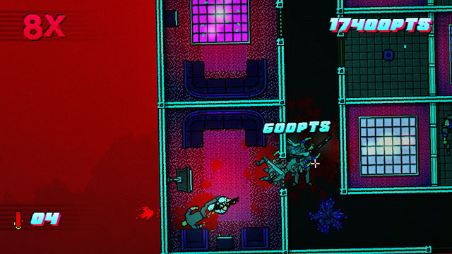 Return to the entrance and go right - Scene 21 - Seizure - Act 6 - Catastrophe - Hotline Miami 2: Wrong Number - Game Guide and Walkthrough