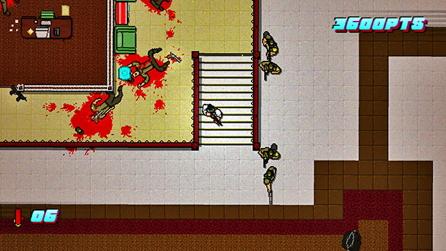 Below, the situation is similar - Scene 22 - Blood Money - Act 6 - Catastrophe - Hotline Miami 2: Wrong Number - Game Guide and Walkthrough