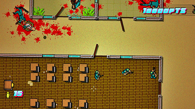 You find the last three in the room below, on the right - Scene 23 - Caught - Act 6 - Catastrophe - Hotline Miami 2: Wrong Number - Game Guide and Walkthrough