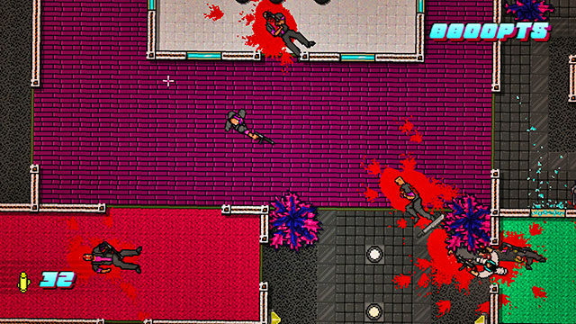 Watch out for the dog on the left - Scene 24 - Take Over - Act 6 - Catastrophe - Hotline Miami 2: Wrong Number - Game Guide and Walkthrough