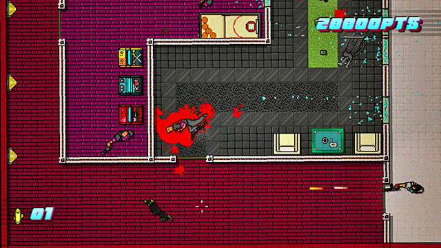 Finally, you need to deal with the two enemies with melee weapons - Scene 24 - Take Over - Act 6 - Catastrophe - Hotline Miami 2: Wrong Number - Game Guide and Walkthrough