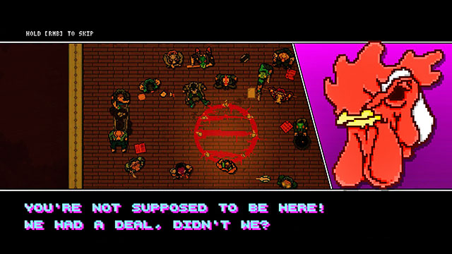 Go downstairs and beat up the first opponent - Bonus Scene - The Abyss - Hotline Miami 2: Wrong Number - Game Guide and Walkthrough