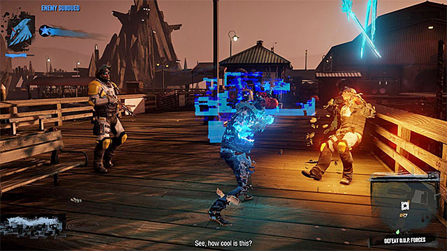 Approach the enemies while being invisible and attack from surprise - 12: Zero to Hero - Walkthrough - inFamous: Second Son - Game Guide and Walkthrough