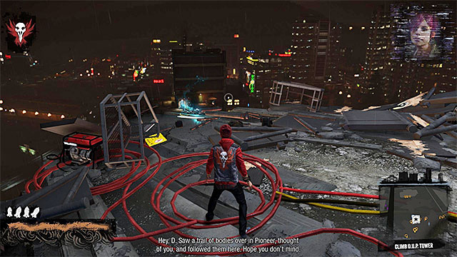 After Delsin is catapulted, turn into smoke (the circle) at the right moment and access the other shaft to reach a balcony above - 17b: Kill Augustine - the climb to the top of the tower - Walkthrough - inFamous: Second Son - Game Guide and Walkthrough
