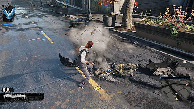 The power of Concrete can be regenerated the fastest, by draining energy from the enemies that you defeat. - Concrete - Delsins powers - inFamous: Second Son - Game Guide and Walkthrough