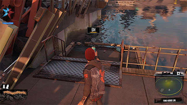 4) Audio Log - After you get to the location marked on the map (destroyed bridge) make sure to use your phone because it will be informing you how far from a target you are - Queen Anne - more difficult activities - City - inFamous: Second Son - Game Guide and Walkthrough